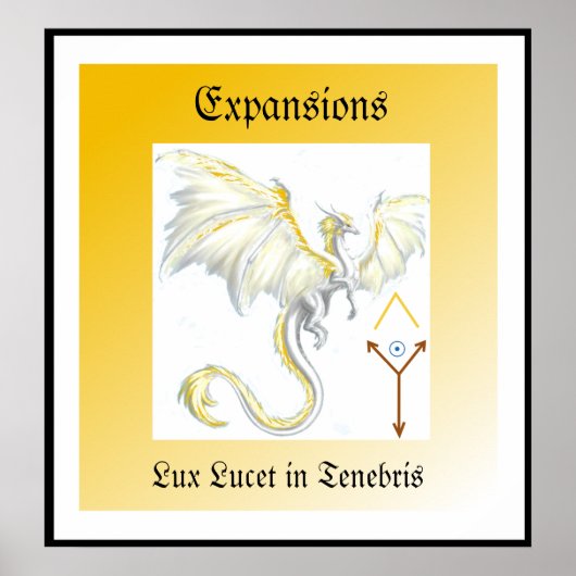 Winged dragon Poster (Voorkant)