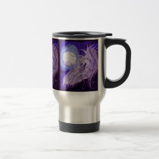 Winged eenhoorn voor Moon Travel Mug Reisbeker