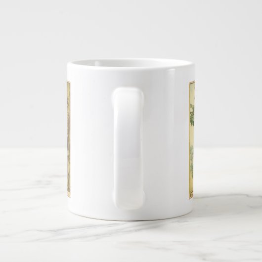 Winged Elm Fairy Zitten in een boom Grote Koffiekop (Achterkant)