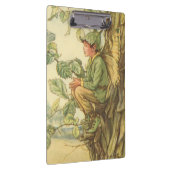 Winged Elm Fairy Zitten in een boom Klembord (Rechts)