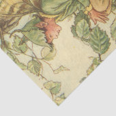 Winged Elm Fairy Zitten in een boom Tissuepapier (Detail)