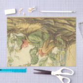 Winged Elm Fairy Zitten in een boom Tissuepapier (Craft)