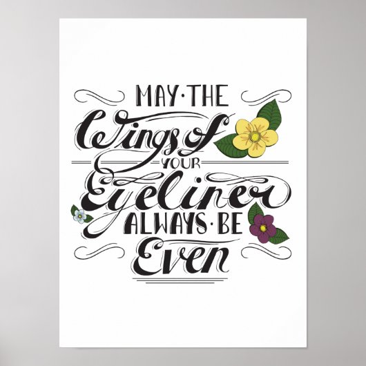 Winged Eyeliner Print (Voorkant)