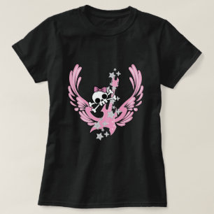 Winged gitaar met Cute Skull T-shirt