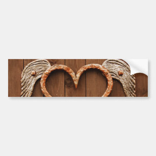 Winged hart bumpersticker