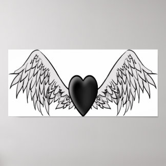 Winged hart poster