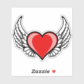 Winged hart Sticker (Vel)