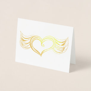 Winged Heart Sketch Folie Kaart