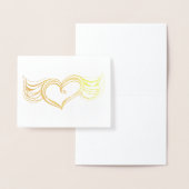 Winged Heart Sketch Folie Kaart (Display)