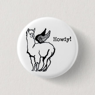 Winged Howdy! Ronde Button 3,2 Cm