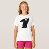 Winged kat T-shirt (Voorkant volledig)