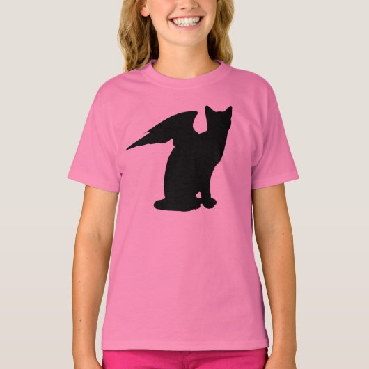 Winged kat T-shirt (Voorkant)