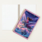 Winged Leopard Rider & Floating Castle Journal Notitieboek (Binnen)
