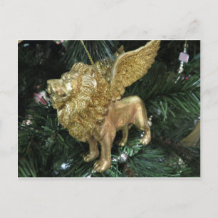 Winged Lion Ornament Briefkaart