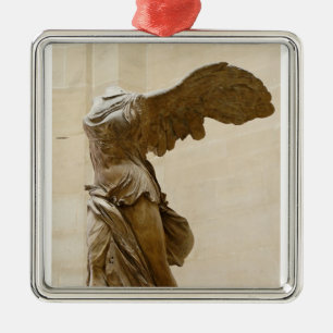 Winged overwinning van Samothrace Metalen Ornament