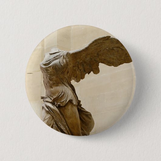 Winged overwinning van Samothrace Ronde Button 5,7 Cm (Voorkant)