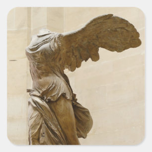Winged overwinning van Samothrace Vierkante Sticker