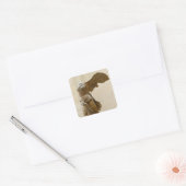 Winged overwinning van Samothrace Vierkante Sticker (Envelop)