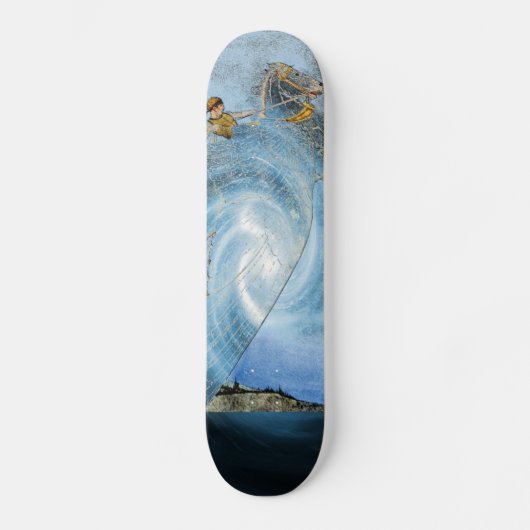 Winged paardenkarton skateboard (Voorkant)