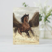 Winged Pegasus Bedankkaart (Staand voorkant)