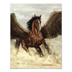 Winged Pegasus Foto Afdruk