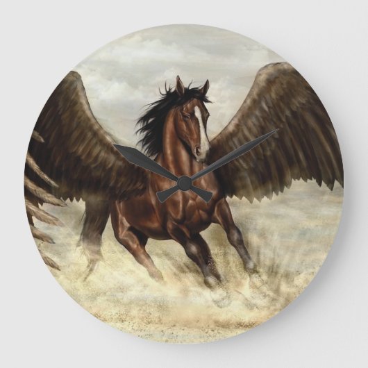 Winged Pegasus Grote Klok (Voorkant)