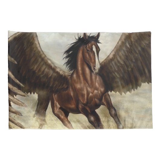 Winged Pegasus Kussensloop (Achterkant-Rechts)