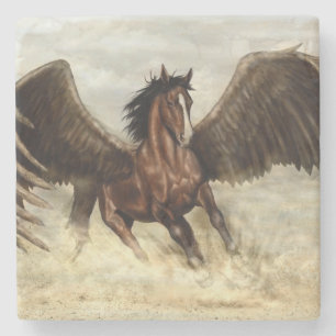 Winged Pegasus Stenen Onderzetter