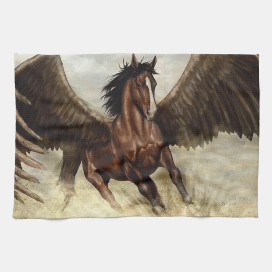 Winged Pegasus Theedoek (Horizontaal)