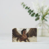 Winged Pegasus Visitekaartje (Staand voorkant)