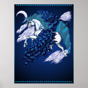 Winged Poster Unicorn