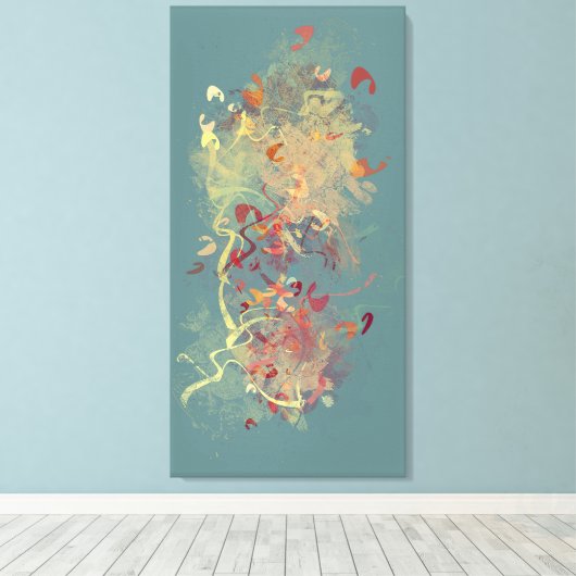 Winged ritters canvas afdruk (Insitu (Houten vloer))