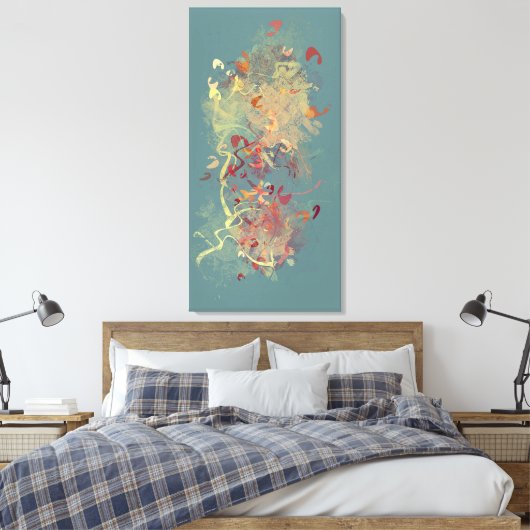 Winged ritters canvas afdruk (Insitu (Slaapkamer))