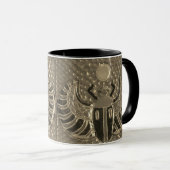 Winged Scarab tile Pattern Mug 2 Mok (Voorkant rechts)