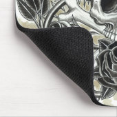 Winged schedel Mousepad Muismat (Hoek)