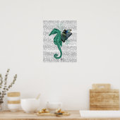 Winged Seahorse Poster (Keuken)