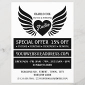 Winged Tattoo, Tattoo & body Piercing Studio Flyer (Voorkant)
