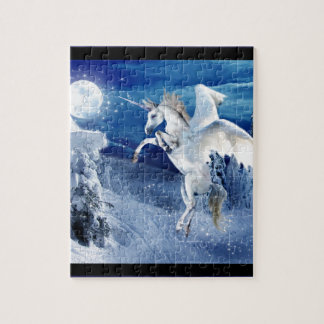Winged Unicorn Pegasus Moon Horse Snows Tir'Rielle Legpuzzel