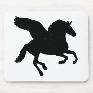 Winged Unicorn Silhouette Muismat