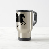 Winged Unicorn Silhouette Reisbeker (Voorkant rechts)