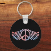 Winged Vredessymbool Sleutelhanger (Voorkant)