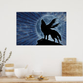 Winged Wolf Poster (Keuken)