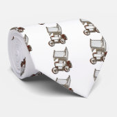 Wingel Sprint Car White gekleurd Stropdas (Opgerold)