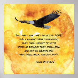 Wingen als adelaars poster