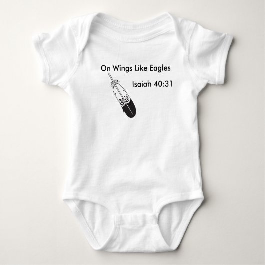 Wingen als Eagles, baby Romper (Voorkant)