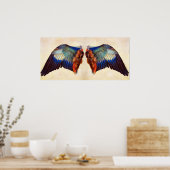 WINGEN VAN EEN EUROPESE ROLLER POSTER (Keuken)