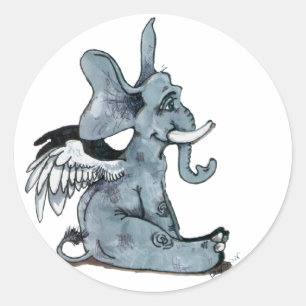 Wingende olifant~ stickers
