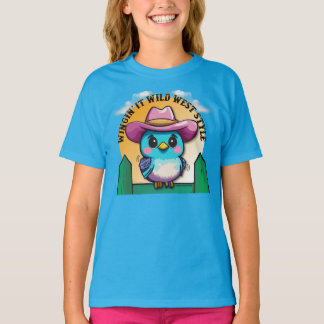 Wingin' It Wild West Style -Schattigee Bluebird T-shirt