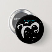 Wingman/Emblem Ronde Button 5,7 Cm (Voorkant /achterkant)