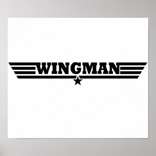 Wingman Wings Logo Poster (Voorkant)